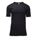 Maillot de corps militaire allemand Original, manches courtes, excédent de l'armée, noir