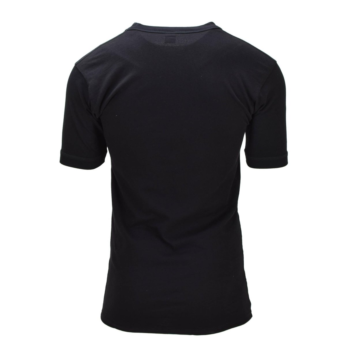 Maillot de corps militaire allemand Original, manches courtes, excédent de l'armée, noir