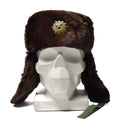 Chapeau d'hiver chaud original de la police allemande pour temps froid, badge ushanka en fausse fourrure NEUF