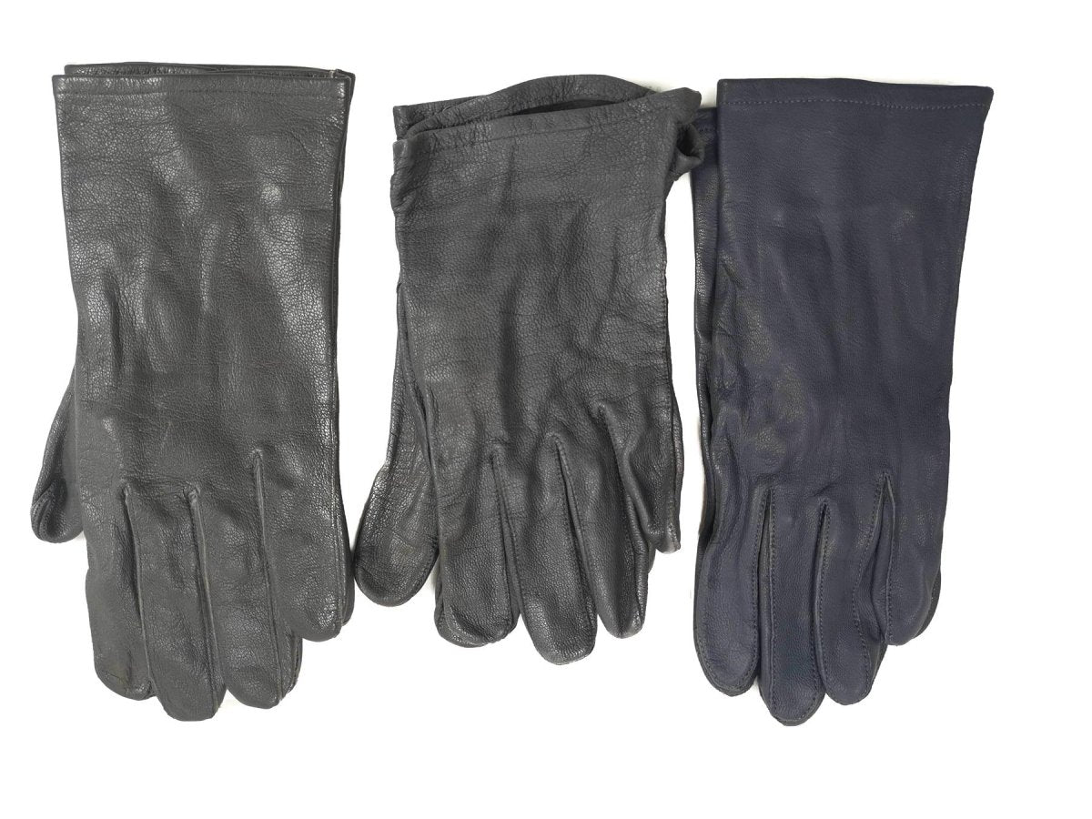 Gants en cuir d'origine de l'armée allemande gris, édition militaire tactique excédentaire