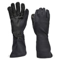 Gants longs d'origine de l'armée allemande en aramide noir résistant à la chaleur, surplus tactique