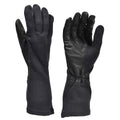 Gants longs d'origine de l'armée allemande en aramide noir résistant à la chaleur, surplus tactique