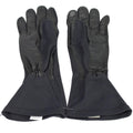 Gants longs d'origine de l'armée allemande en aramide noir résistant à la chaleur, surplus tactique