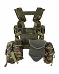 Gilet tactique original de l'armée grecque, 8 pièces, camouflage lézard