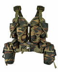 Gilet tactique original de l'armée grecque, 8 pièces, camouflage lézard