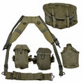 Kit de sangles de charge originales de style militaire grec M56, 7 pièces, olive