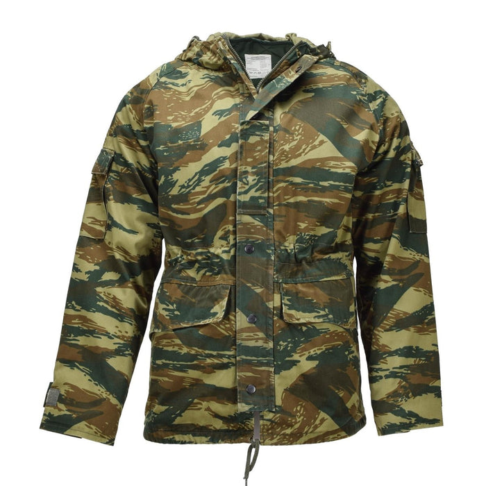 Veste militaire grecque originale M65 Field Parka Liner Hood Army Jacket Lizard Camo - GoMilitar