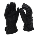 Gants en cuir d'origine de l'armée hongroise doublés militaires hiver extérieur noir