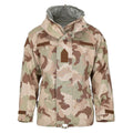 Veste de pluie originale de l'armée hongroise, camouflage de combat, imperméable, à capuche, pour le désert