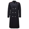 Manteau en laine des carabiniers de l'armée italienne d'origine, uniforme à double boutonnage noir