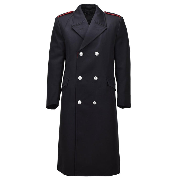 Manteau en laine des carabiniers de l'armée italienne d'origine, uniforme à double boutonnage noir - GoMilitar
