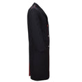 Manteau en laine des carabiniers de l'armée italienne d'origine, uniforme à double boutonnage noir