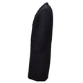 Manteau en laine des carabiniers de l'armée italienne d'origine, uniforme à double boutonnage noir