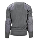 Original Italian army commando pullover Jumper grey wool V-neck sweater NEW - GoMilitar