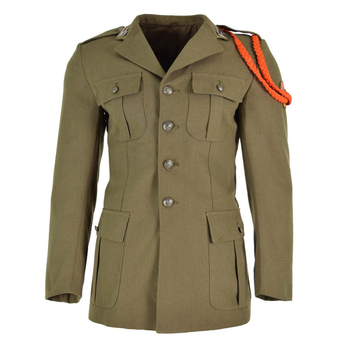 Veste originale de l'armée italienne, uniforme de défilé marron, robe en laine, question militaire - GoMilitar