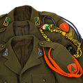 Veste d'uniforme de parade marron originale de l'armée italienne en laine