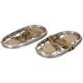 Chaussures de neige originales de l'armée italienne, cadre en aluminium militaire, sangles d'hiver