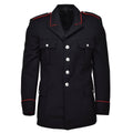 Veste de cérémonie originale des carabiniers militaires italiens en laine noire à rayures rouges NEUF