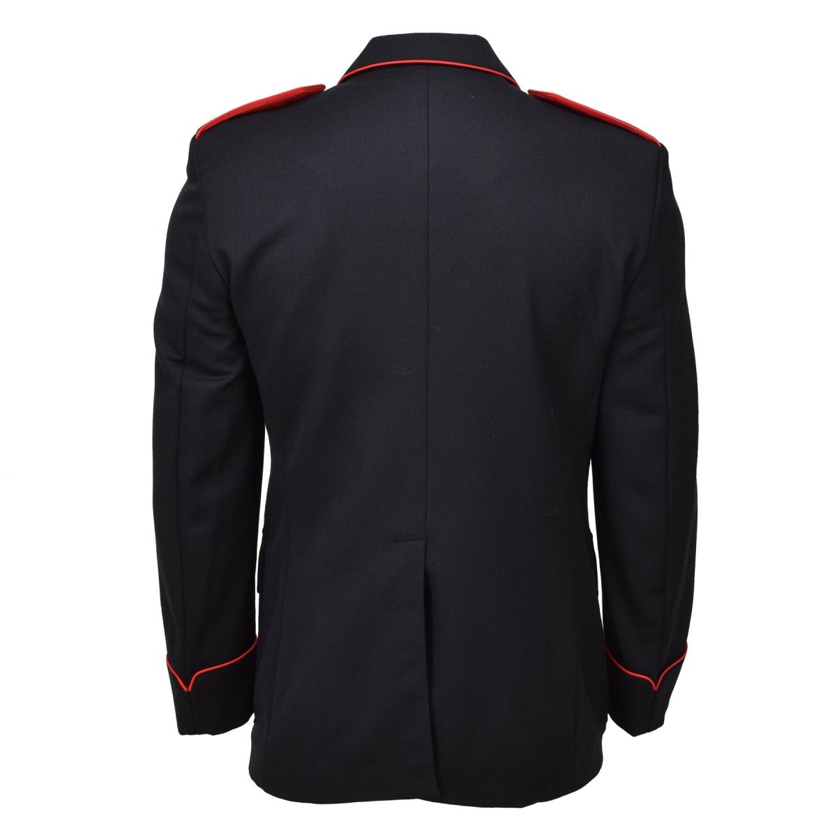 Veste de cérémonie originale des carabiniers militaires italiens en laine noire à rayures rouges NEUF