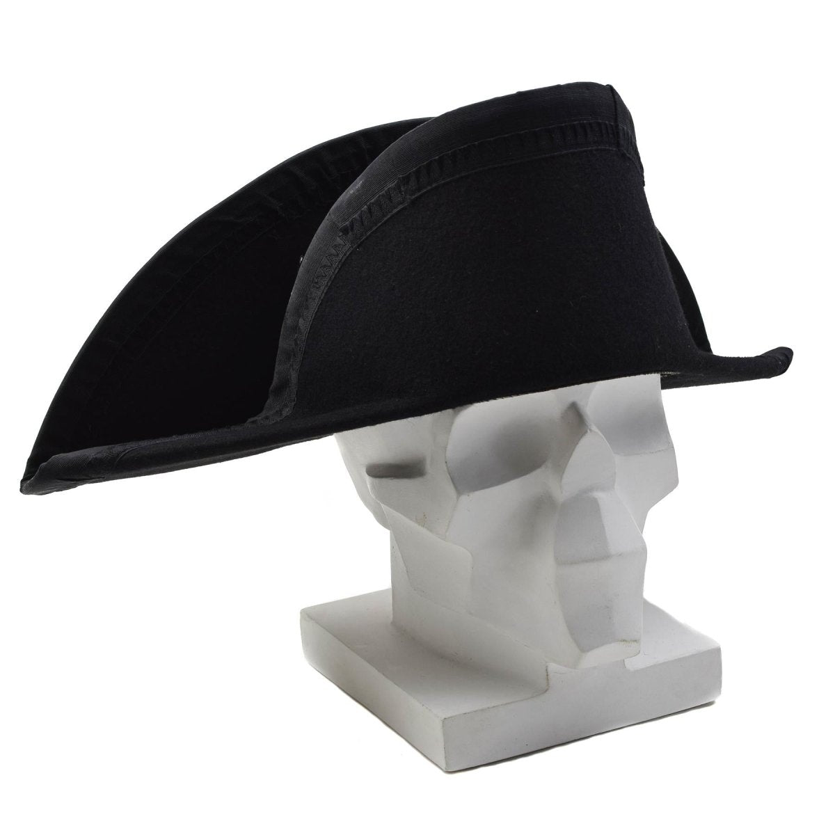 Original Italien Militaire Carabinieri Robe Chapeau Vintage Parade Noir