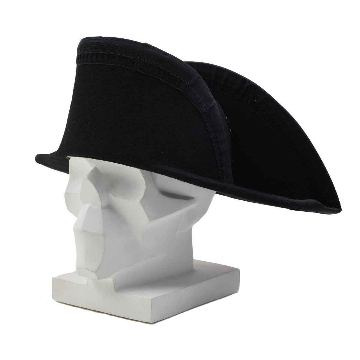Original Italien Militaire Carabinieri Robe Chapeau Vintage Parade Noir