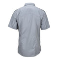 Chemise classique militaire italienne originale à manches courtes et épaulettes avec poches poitrine