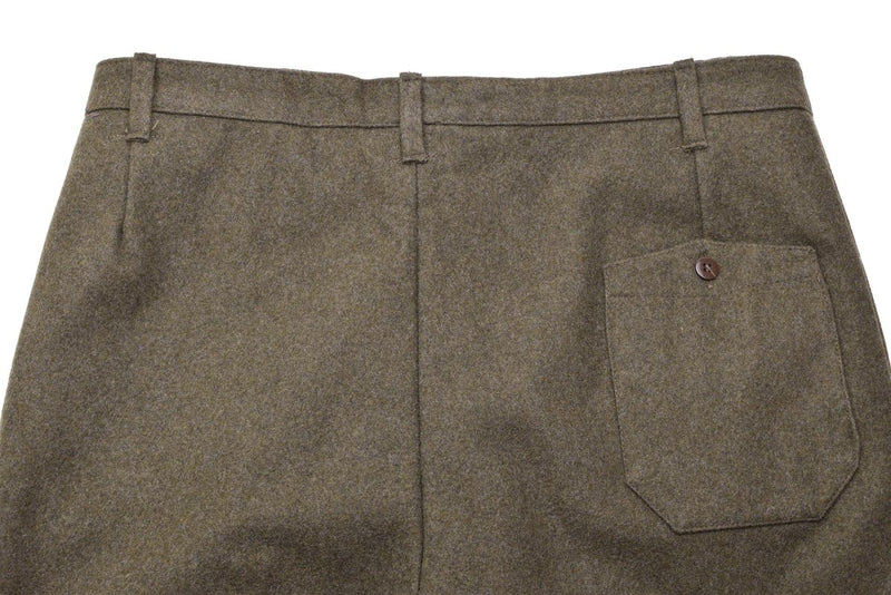 Original Italian military dress uniform pants brown wool vintage trousers army - GoMilitar