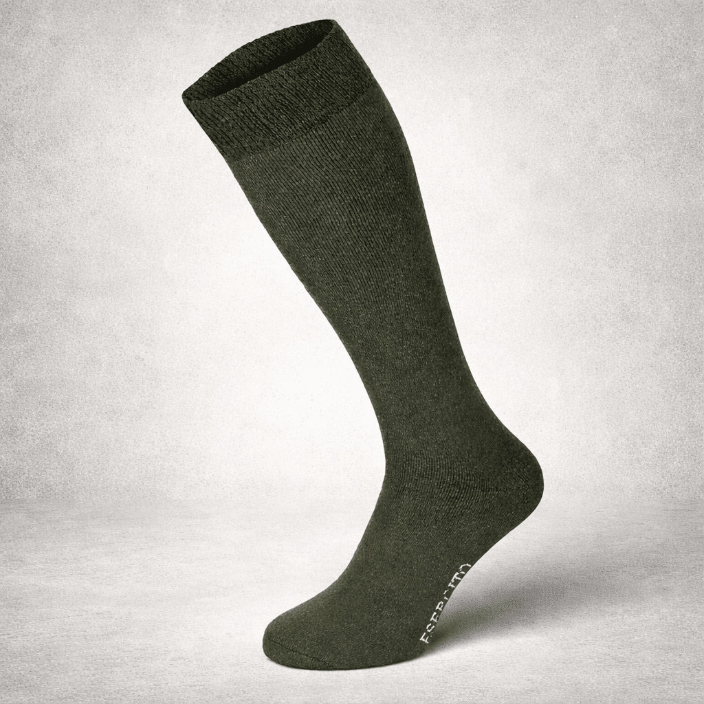 Chaussettes d'hiver militaires italiennes originales Esercito, longues, très chaudes, paquet de 3, olive