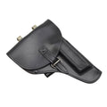 Étui de pistolet militaire italien d'origine, fermeture à boucle pour droitier, noir
