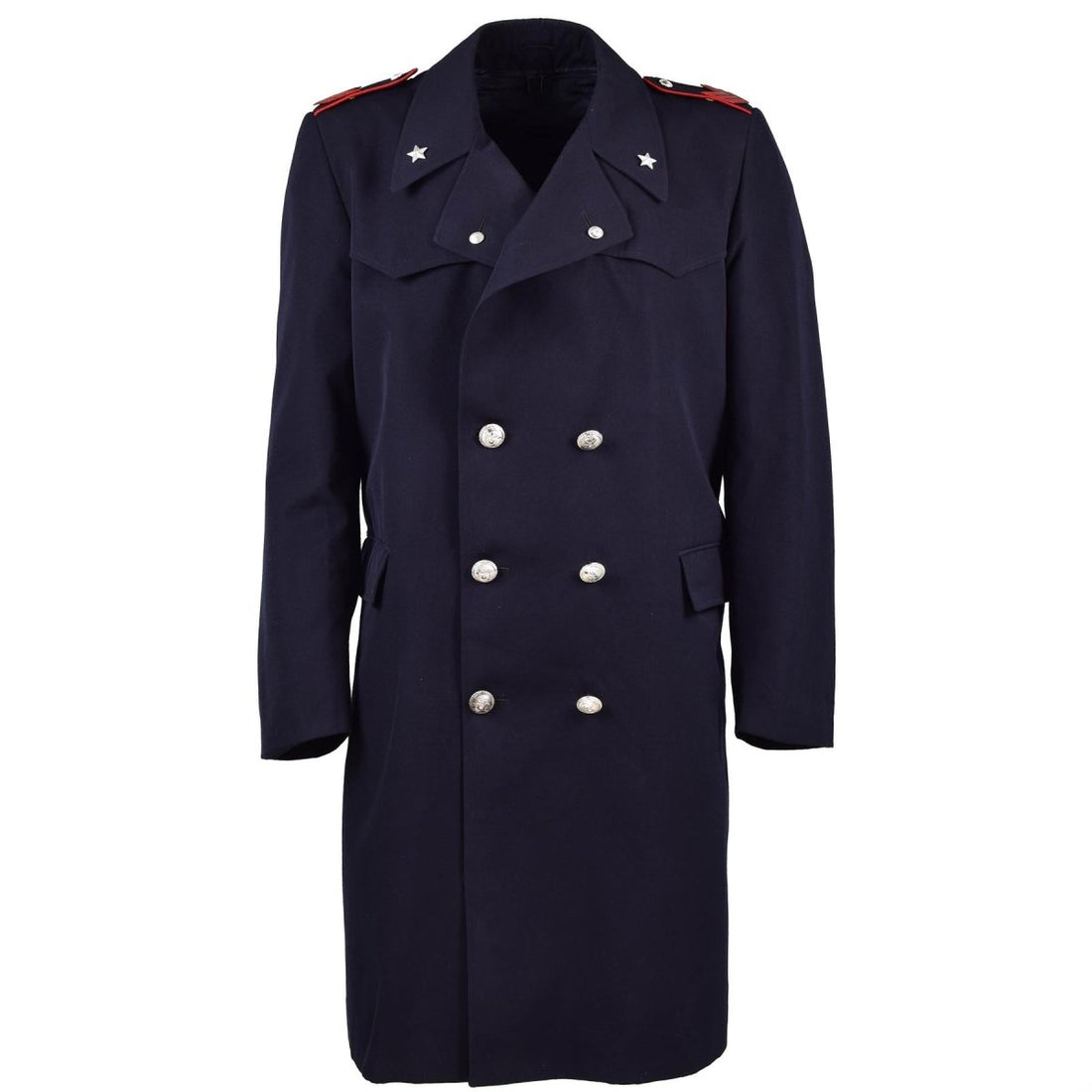Manteau original de la police militaire italienne, long trench-coat des carabiniers italiens avec doublure