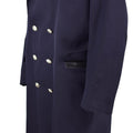 Manteau original de la police militaire italienne, long trench-coat des carabiniers italiens avec doublure