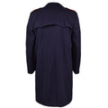Manteau original de la police militaire italienne, long trench-coat des carabiniers italiens avec doublure