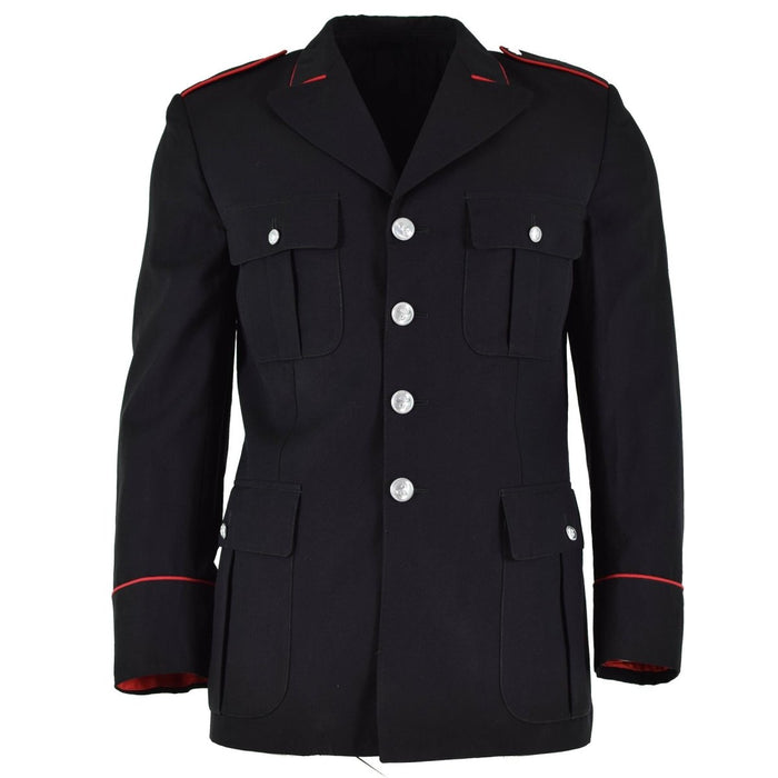 Veste originale de la police militaire italienne, officier officiel, uniforme noir formel - GoMilitar
