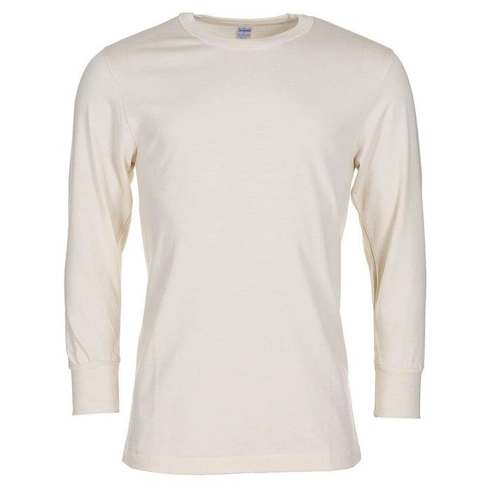 Original Italian Military Slim Fit T-Shirt Breathable Long Sleeve White - GoMilitar