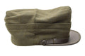 Casquette de campagne militaire italienne originale snapback en laine olive légère vintage
