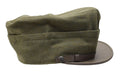 Casquette de campagne militaire italienne originale snapback en laine olive légère vintage