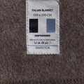 Couverture militaire italienne originale en laine, 200x155cm, pour Camping en plein air, marron