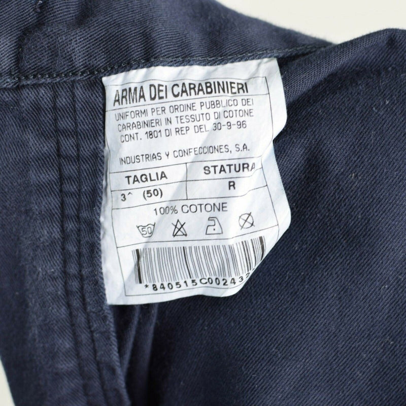 Pantalon bleu original de carabiniers de la police italienne