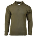 Chemise militaire originale italienne à fermeture éclair, sous-chemise légère et respirante, olive