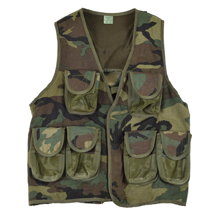 Gilet tactique original de l'OTAN camouflage forestier multi poches armée de terrain NOUVEAU - GoMilitar