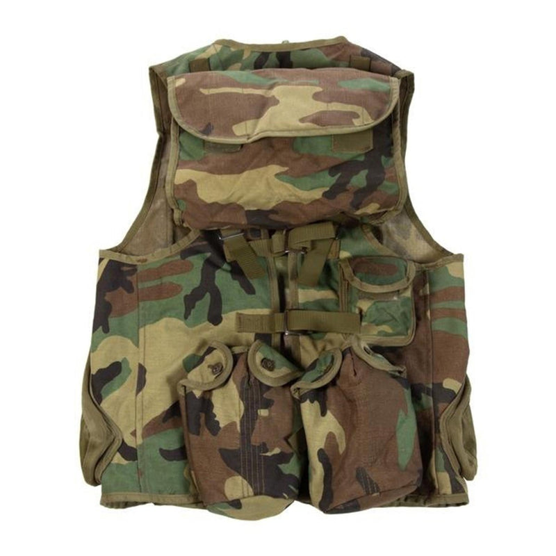 Original Nato tactical vest woodland camouflage multi pockets field army NEW - GoMilitar