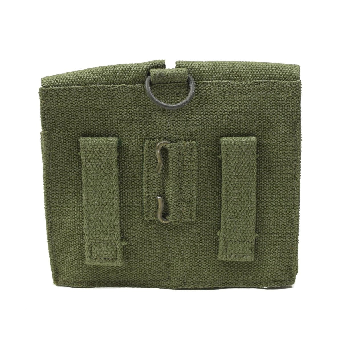 Pochette de chargeur originale de l'armée norvégienne, sac à munitions double vintage en toile verte NEUF