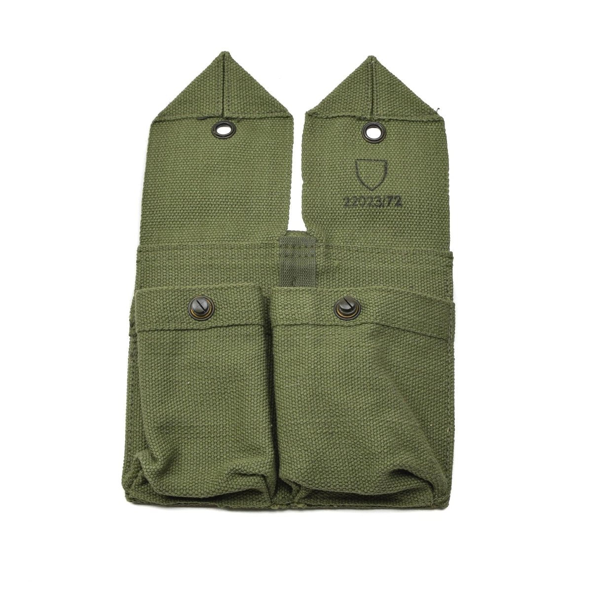Pochette de chargeur originale de l'armée norvégienne, sac à munitions double vintage en toile verte NEUF