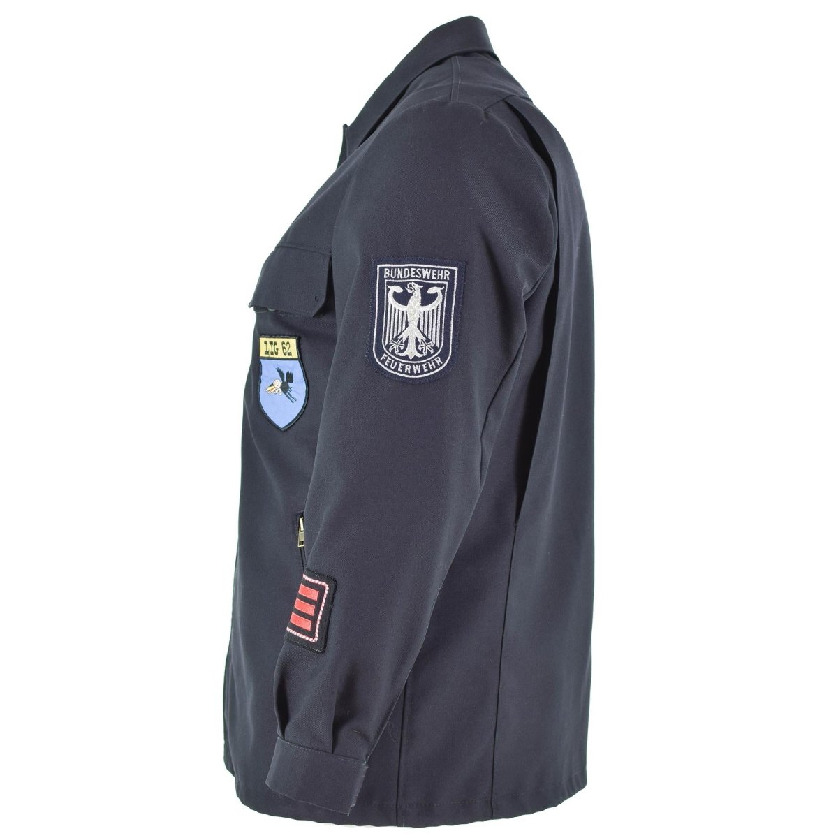 Veste d'uniforme bleu foncé originale de l'armée est-allemande NVA, surplus militaire