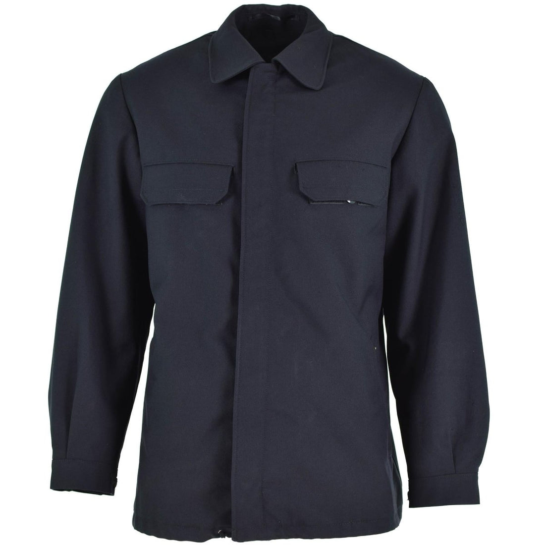 Veste d'uniforme bleu foncé originale de l'armée est-allemande NVA, surplus militaire