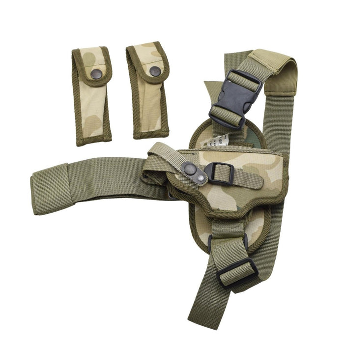 Original Polish Military Drop Leg Holster P - 83 Wanad Pantera Desert Camo - GoMilitar