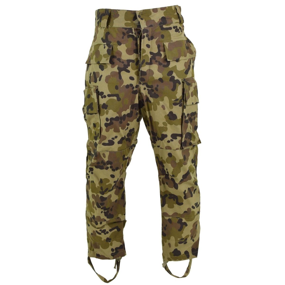 Pantalon BDU original des troupes roumaines sur le terrain, motif moucheté, camouflage, NEUF
