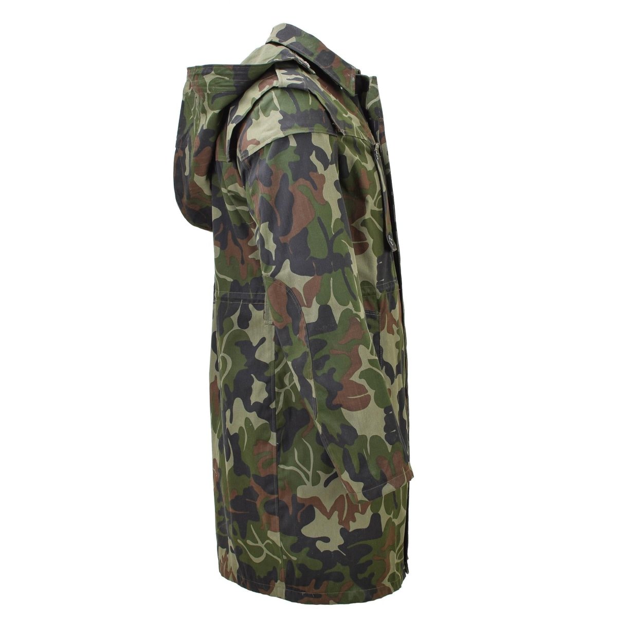 Parka militaire roumaine originale M93 camouflage feuille veste longue à capuche tactique NEUF