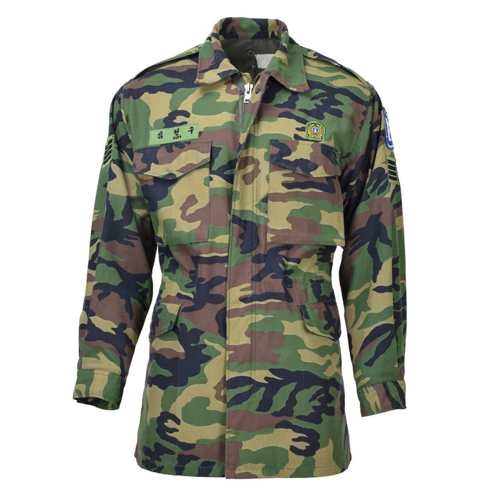 Parka militaire originale de Corée du Sud M90 camouflage boisé combat sur le terrain réglable - GoMilitar