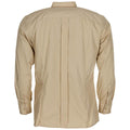 Chemise de travail militaire espagnole originale à manches longues, kaki léger